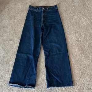 Zara Dark Blue Flare Jeans
